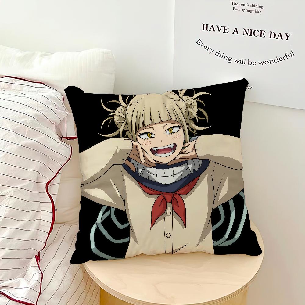 

горячий комикс Моя H-Геройская A-АкадемияS H-Химико Тога Удобная мягкая наволочка для дивана, гостиной, домашнего декора, защитные чехлы 30x30CM(12x12in)