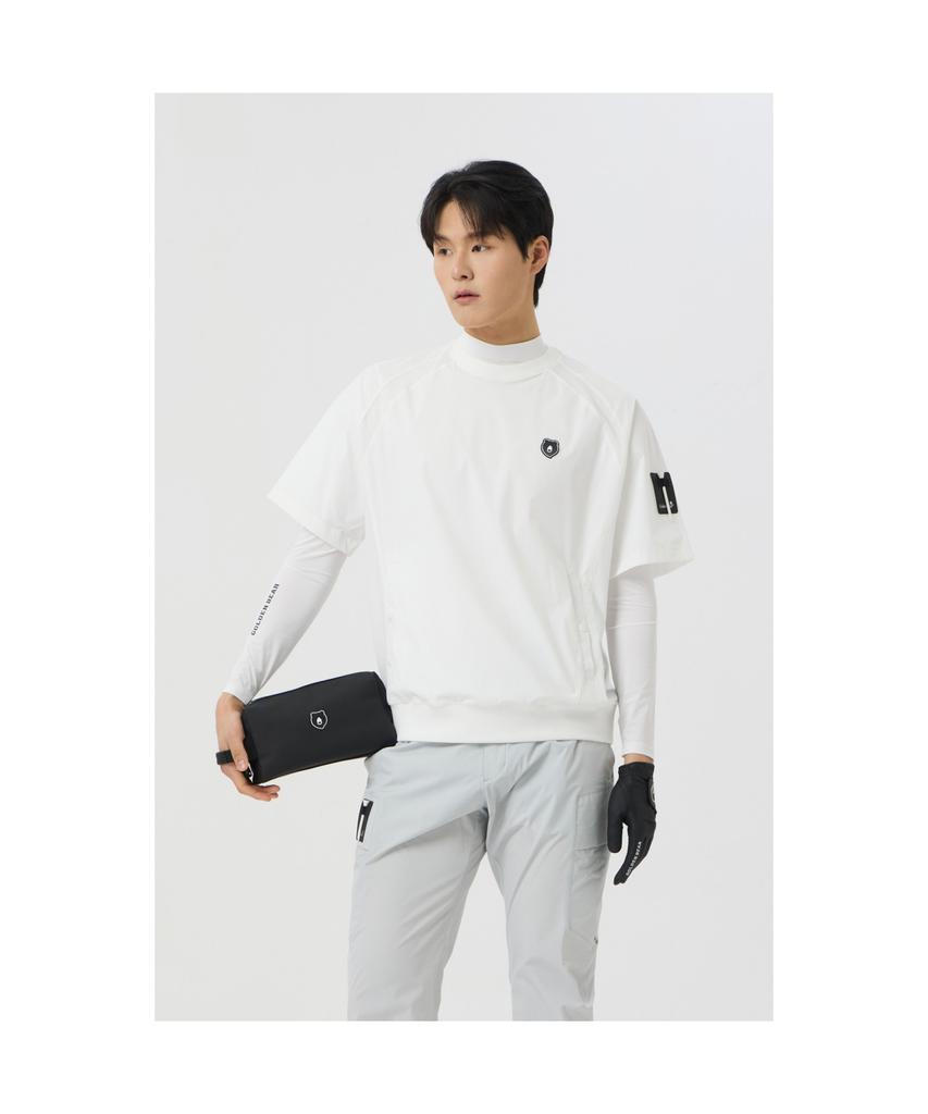 Goldeunbeeo Stretchable Nylon Crewneck Sweatshirt_G4Tam25221Whx