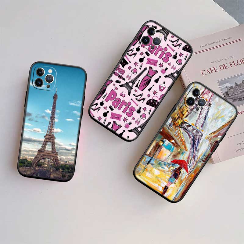 UP42 Paris Eiffelturm Schale Handyhülle für Samsung Galaxy Note 10 20 S23 S24 S25 Ultra FE Plus Edge Lite A02S A35 A07 A17