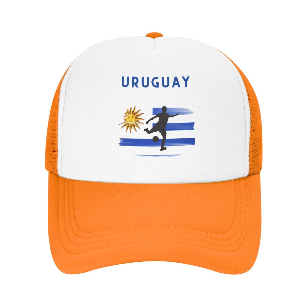 Uruguay National Soccer Flag Design Summer Mesh Baseball Caps Women Men  High-end Female Beach Dad Hat Trucker Cap