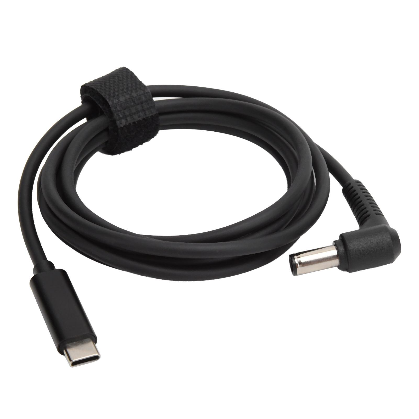 

Тип C PD конвертер папа-папа 6.0x3.7 мм портативный кабель для быстрой зарядки 65 Вт 1.5 м5.0 футов для ноутбука