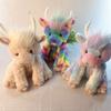 Realistic Highland Cow Toy Highland Cow Plushie with Music Rainbow Highland Cow Plush Toy with Music Movable Joints for Kids