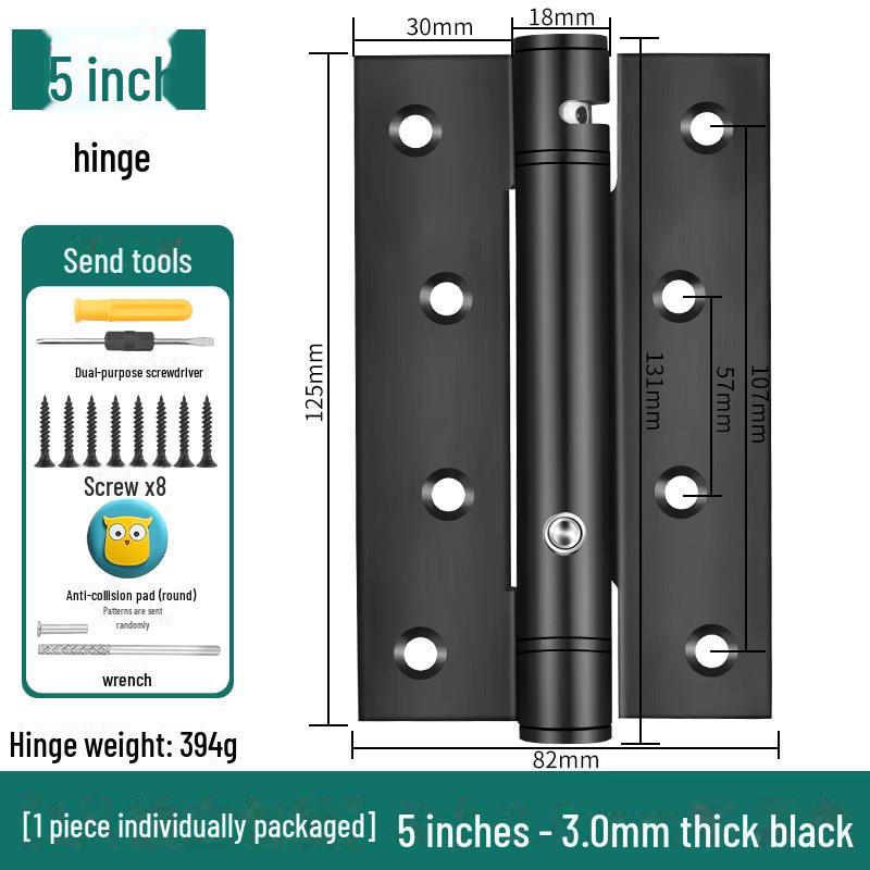 Invisible Spring Hinge: Automatic Rebound, Folding, Damping Door Closer for Silent Positioning On Hidden Wooden Doors.