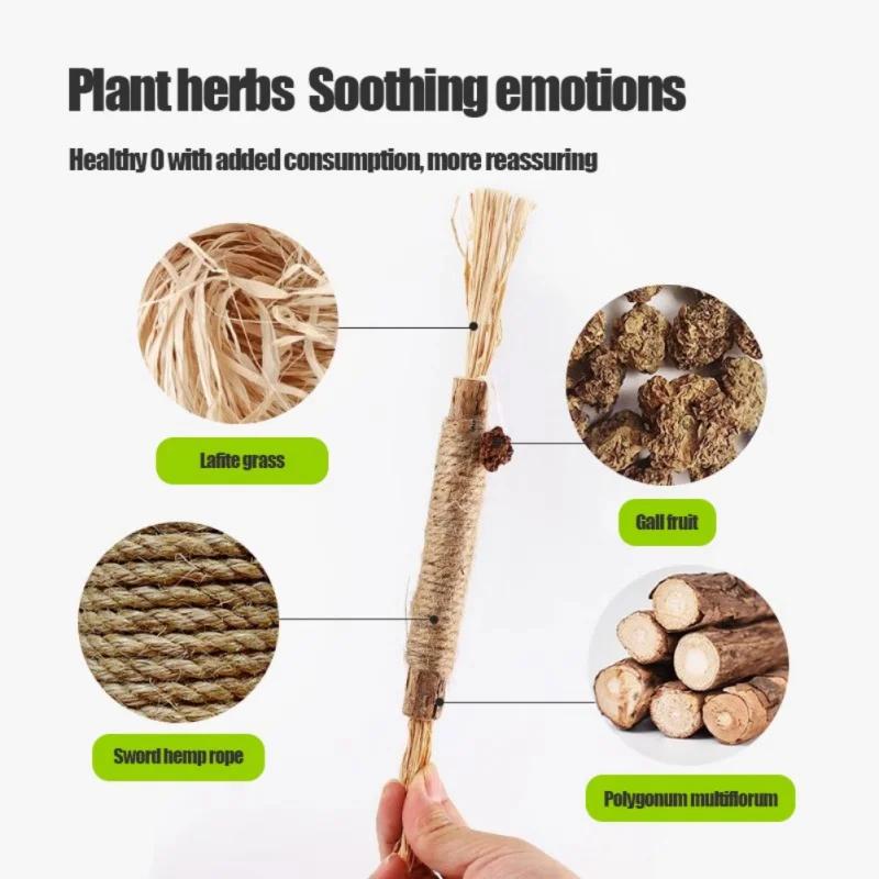Popular Wood Polygonum teasing cat toy snacks self-hi gnawing teeth cleaning natural molar stick