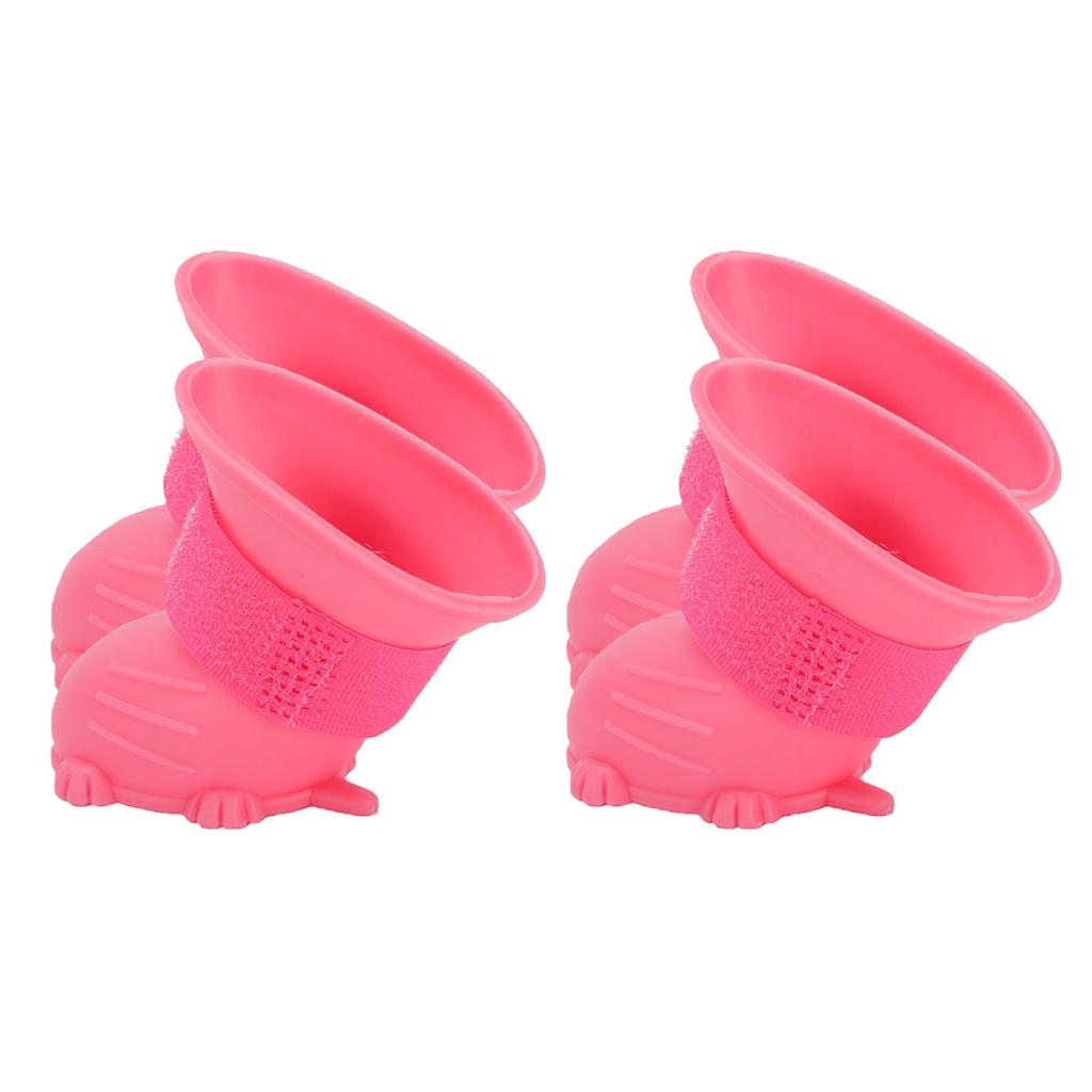 Dog Rain Boots Waterproofing Non Slip TPE Thickened Puppy Rain Shoes Boots for Outdoor
