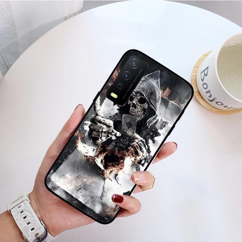Grim Reaper Skull Phone Case for VIVO Y31 Y21 Y70 Y21S Y20 Y72 1907 Y12 Y11S Y53S Y33S Y55 Y76 Y51 Y15S Y01