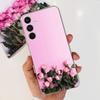 For Samsung Galaxy A24 4G Case Couple Lovely Heart Beautiful Flower Cover For Fundas Samsung A24 4G A245F A 24 Soft Clear Rubber