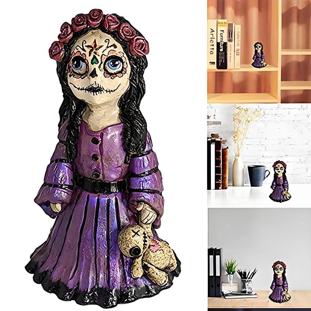 Voodoo-Puppe Kegelräucherkegel Räucherkegel, Nebelförmiger Aromatherapie-Nebel aus Nase und Augen Handgeformte Harz-Stehpuppe