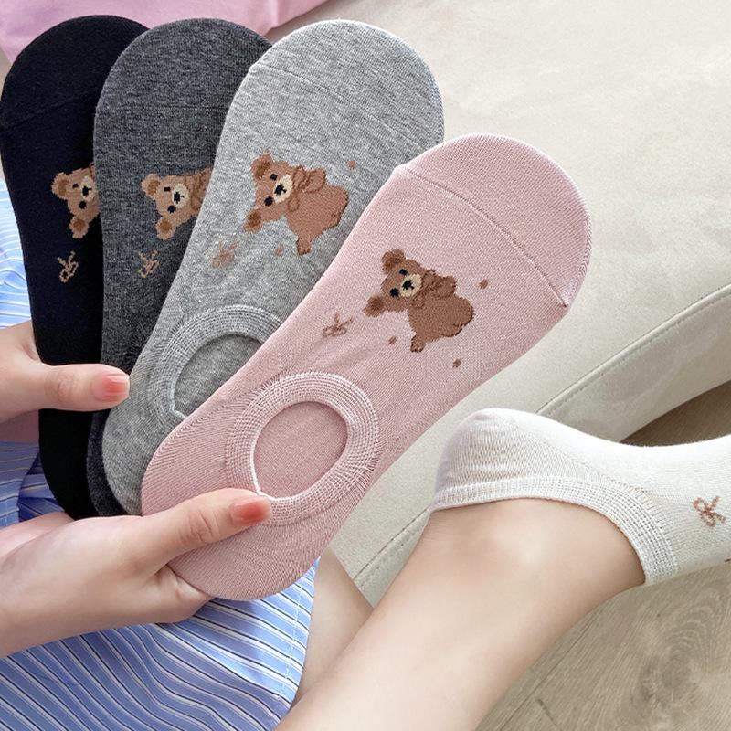 Female Summer Thin New Lovely Sweet All-go Breathable Invisible Student Boat Socks
