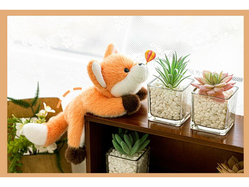 Adorabile Volpe Peluche Tascabile - Regalo Perfetto per Bambine o Ciondolo per Bambola