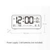 Digital Alarm Clock Table Electronics Wall Temperature Humidity Calendar Week Bedroom Child Desk Watch Night Light Decorations