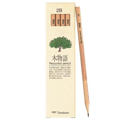 Tombow Pieštukas Wood Story 2B, 1 tuzinas - Aukščiausios kokybės rašymo priemonė
