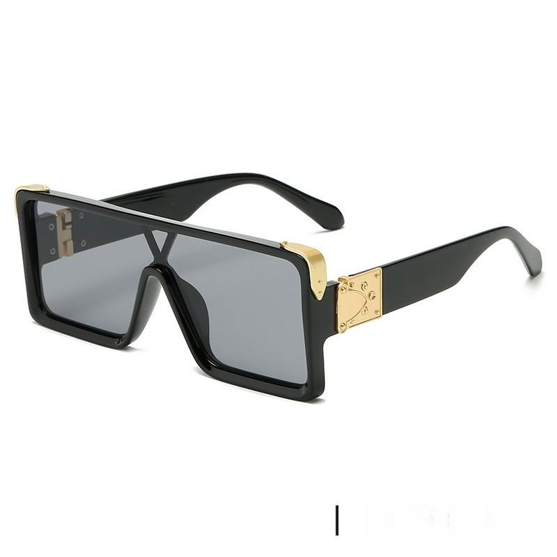 

Fashion Square Sunglasses Uv400 Protection For Summer Outdoor Parties BlackFrameGrayLens