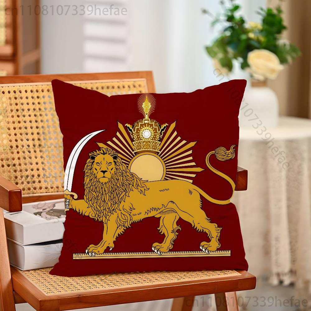 Imperial Coat of Arms National Emblem Pillow Case Plush Pillow Cases Home Decoration Pillow Cover for Sofa Bed Chair Living Room