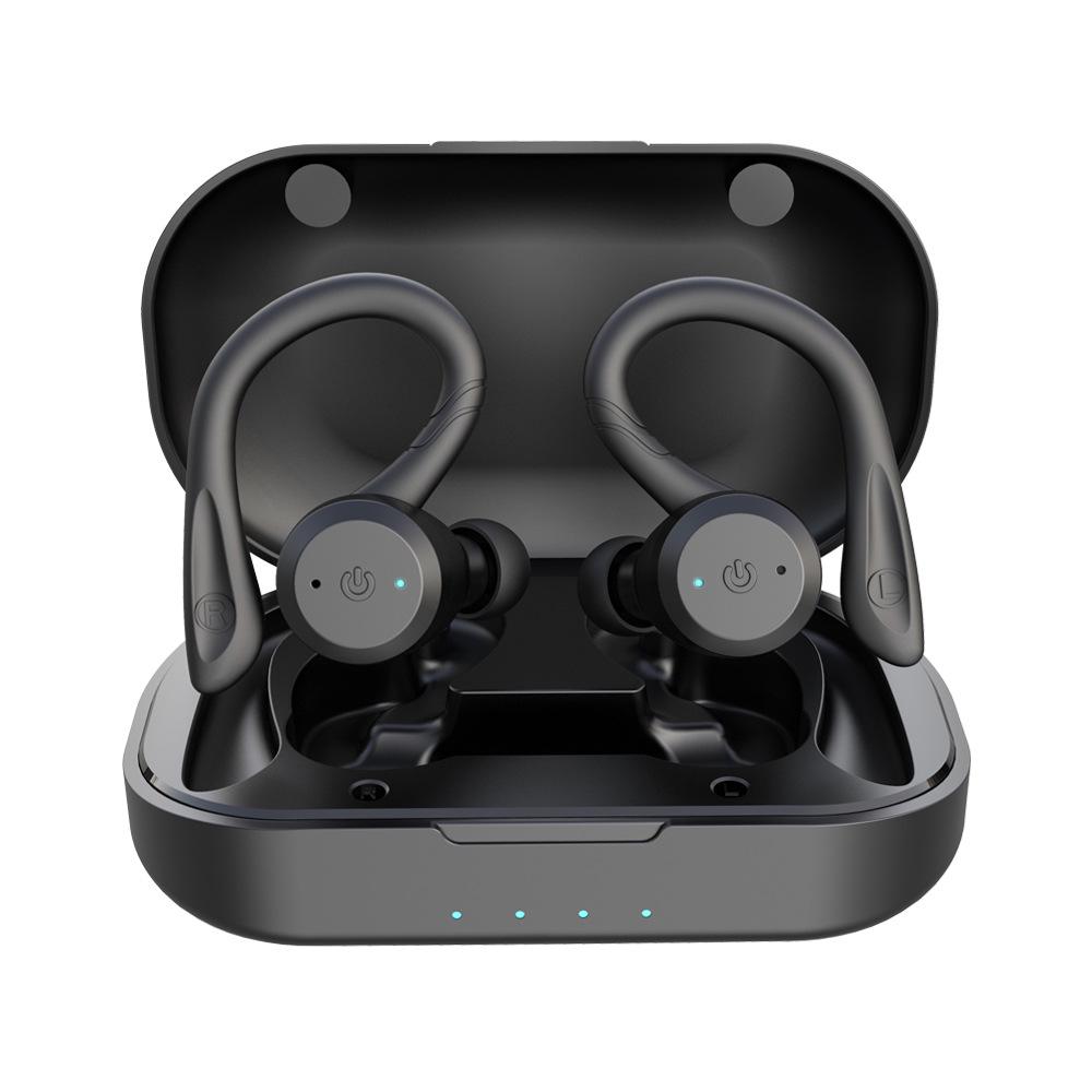 New IPX7 Waterproof Over-Ear Bluetooth 5.3 True Wireless Sports Earphones