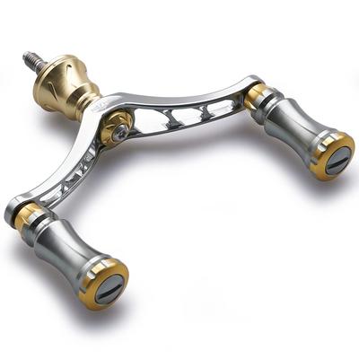 VERHOOGDE 80mm Molenhandvat met 15mm Knop voor Shimano Daiwa Algemene Spinmolen Schaakserie (Bronskleurig en goud) (665)