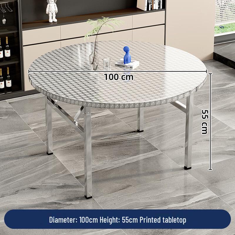 ZISIZ Stainless Steel Portable Folding Table