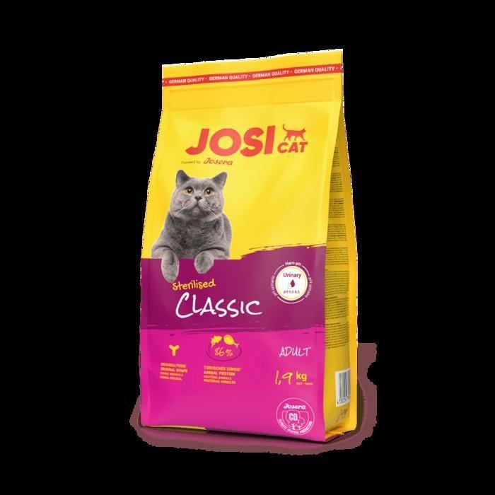 JosiCat Sterilised Classic (1,9 kg) | Nourriture sèche de qualité supérieure pour Chats Adultes | Aliment pour Chat | Alimenté par