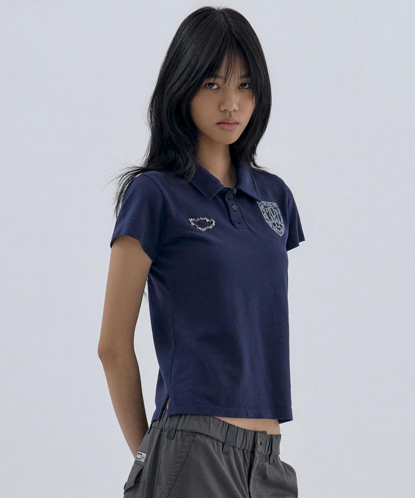 WELLBEING EXPRESS Football Pk Half Sleeve Navy