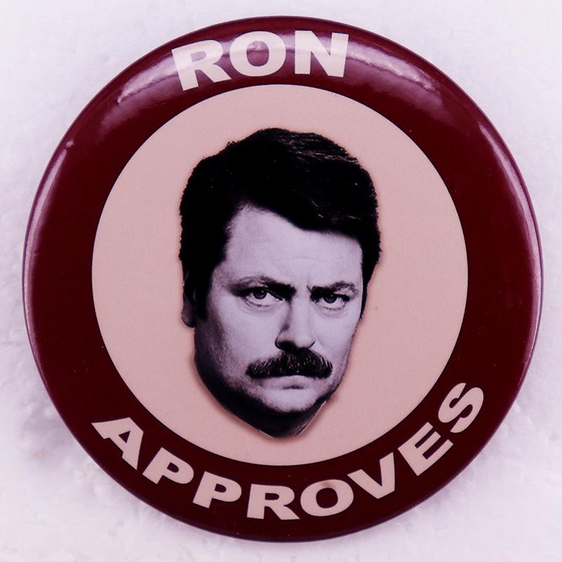 

Ron Approval Park & Rec Pin Badge