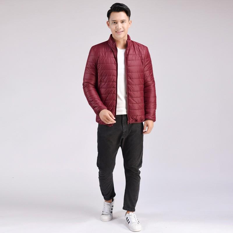 Winter Herren Slim-Fit Leichte Baumwollkleidung, Neue Kurze Oberbekleidung Stehkragen Lässig Kapuzenmode Baumwollgepolsterte Kleidung