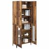 Wall Mounted Highboard Reclaimed Wood Look 69.5 x 34 x 180 cm Engineered Wood