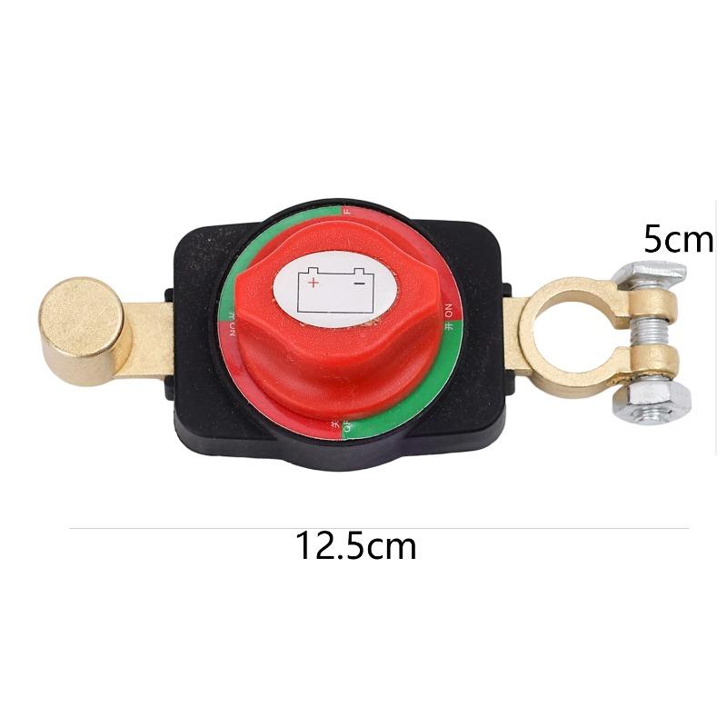 12V-48V Universal Car Battery Positive Pole Disconnect Switch Corrosion-Resistant for Sedans SUV Commercial Vehicles Accessories