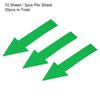4/6/10Sheet Arrow Sticker Directional Sign PVC Self-Adhesive Label Stickers Removable Floor Decal for Floor Wall Marking 6Colors