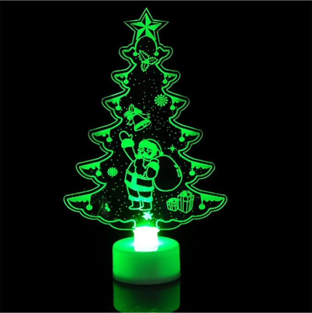 2025 LED Mini Night Lights Colorful Flashing Light Snowman Lamp Christmas Ornament Birthday Party New Year's Decor Festive Light