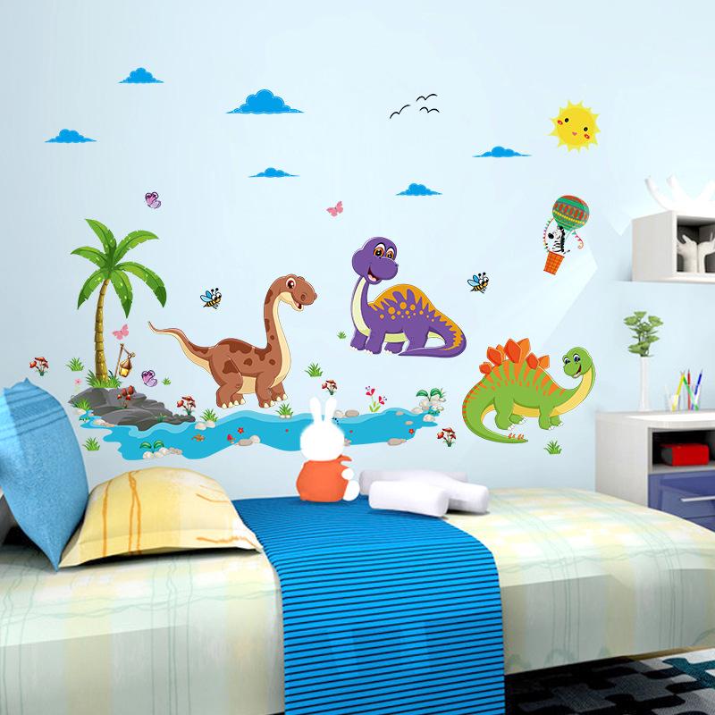 Removable Cartoon Wall Stickers for Kids Room Kindergarten Creative Christmas Birthday Gift Decals