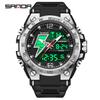 Sanda Youth Tactical Luminous Multifunction Waterproof Men's Electronic Watch