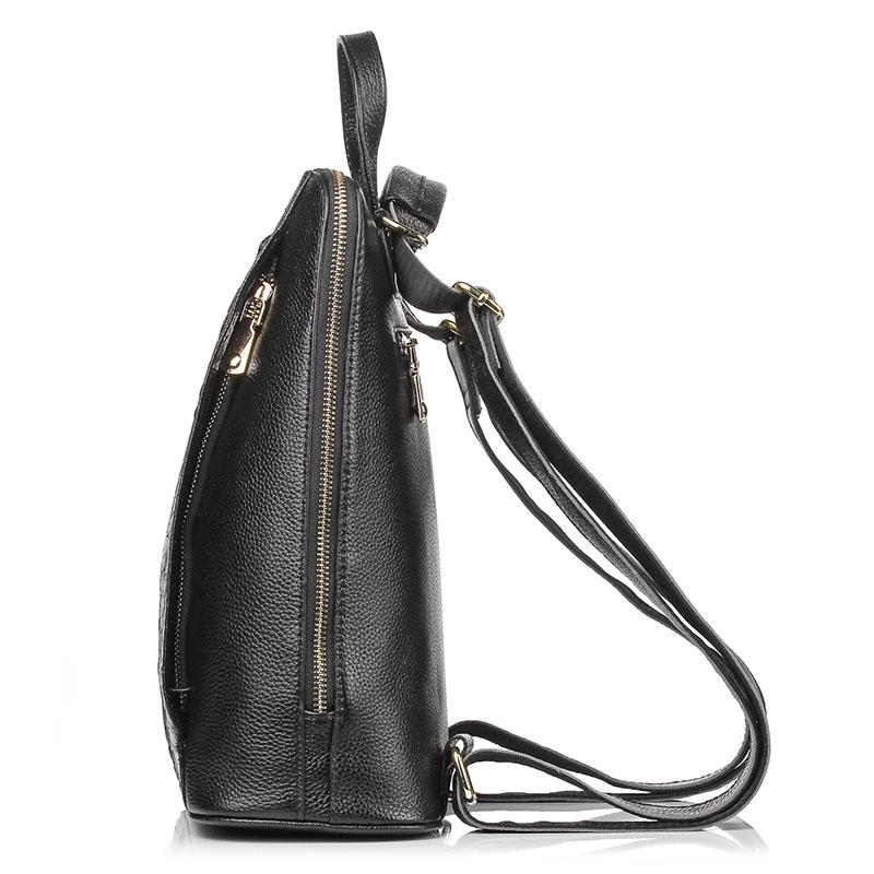 Zency 100% Genuine Leather Knapsack Ladies Crocodile Pattern Women Backpack