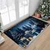 1pc Christmas Snow Scene Gift Welcome Mat - Romantic Christmas Style Floor Mat for Decoration - Home Use Absorbent Non-Slip Entrance Mat, Machine Wash