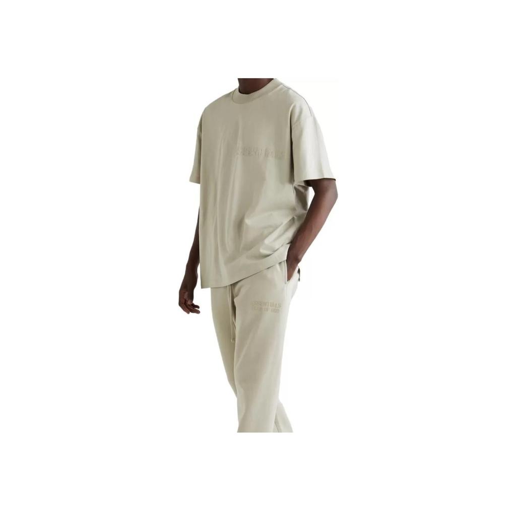 Fear Of God Essentials Short Sleeve T-Shirt Women Tops Egg-Shell FOG-FW22-009