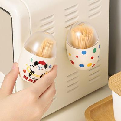 Classification Toothpick Box Magnet Cotton Swab Container Storage Box  for Household Travel