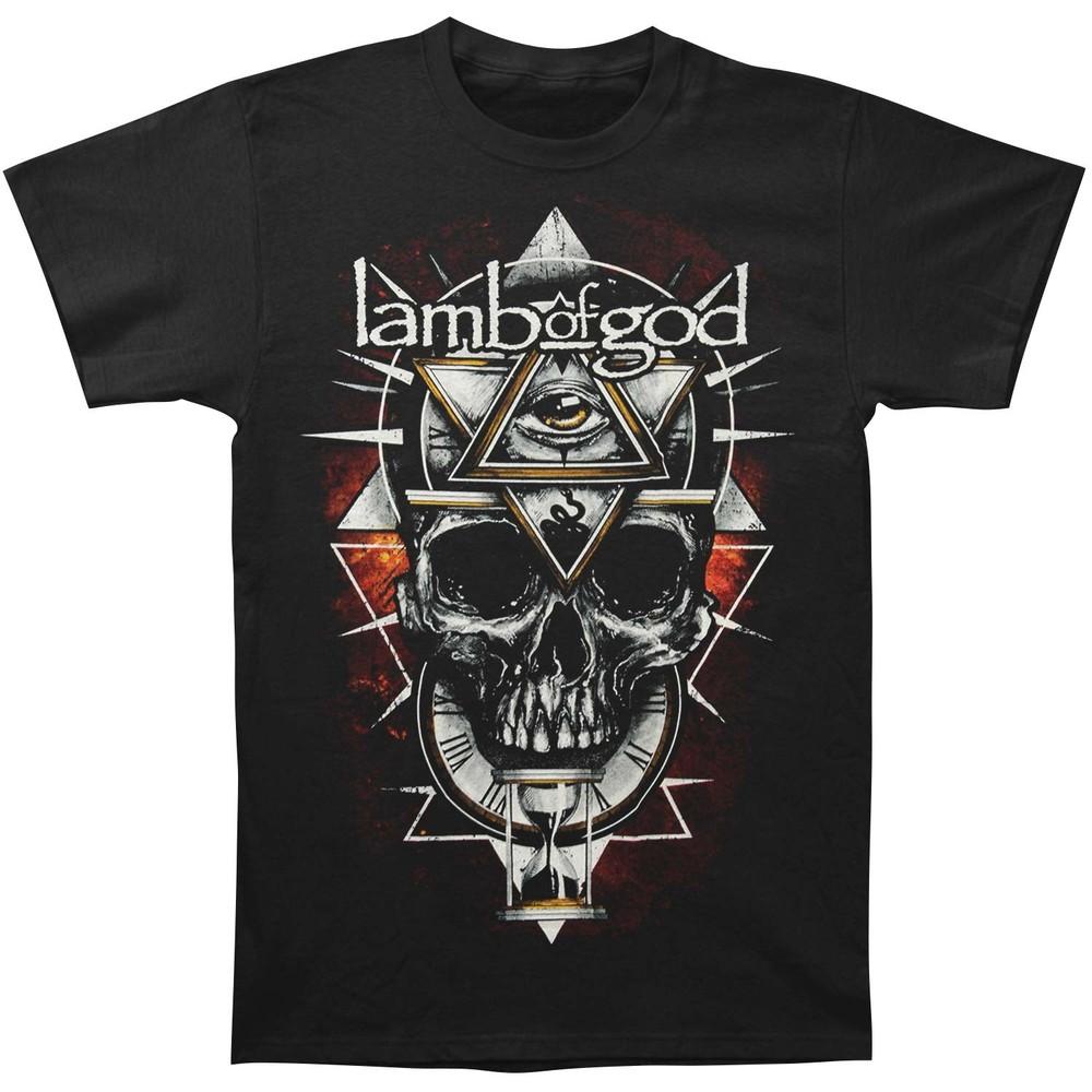 Lamb Of God All Seeing Red Slim Fit T-shirt XX-Large Black Unisex T-Shirt XXXL