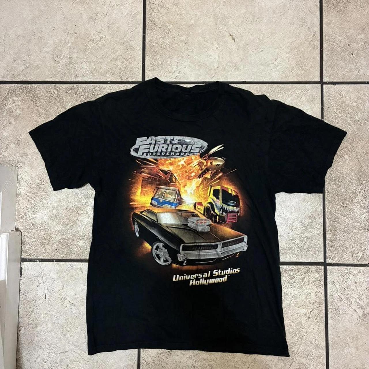 Fast and Furious black cotton t-shirt 4XL