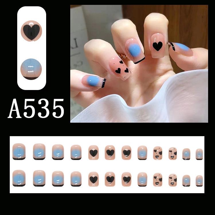 Summer Fresh French Line Cool Style Detachable Nail Art Tips