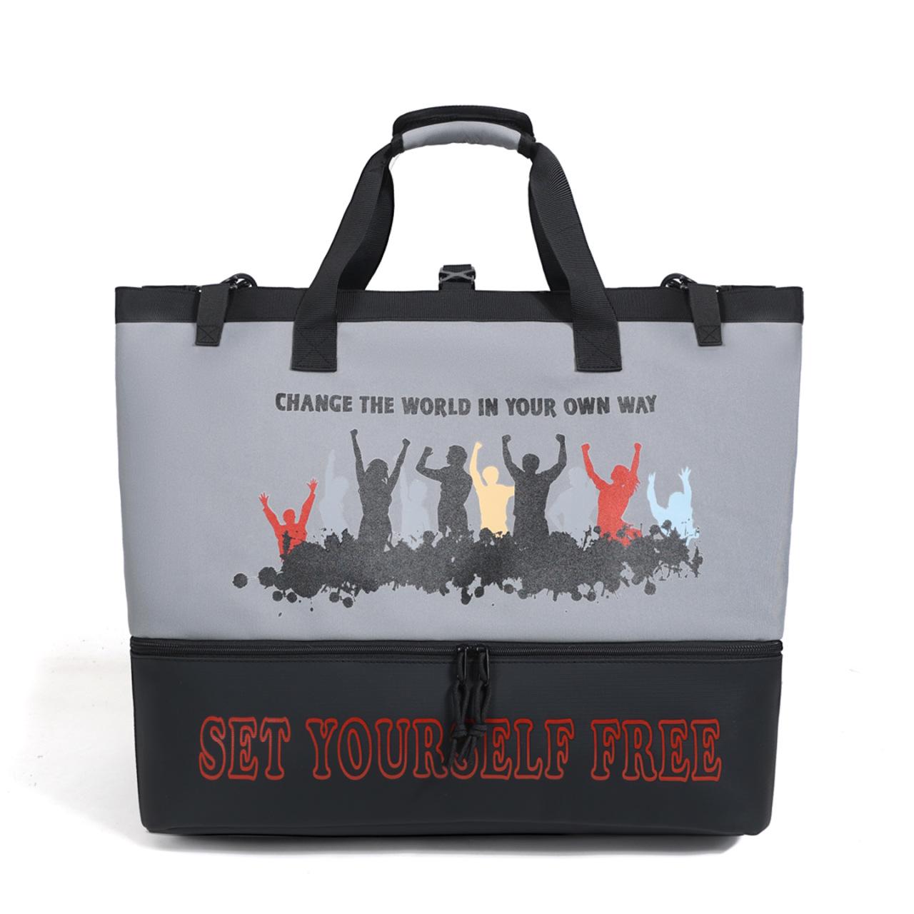 Multi-functional Ski Bag: Large Capacity, Wet/Dry Separation, Snowshoe & Gear Storage, Mountaineering Backpack One Size