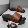 Men's High-End Solid Color Summer Beach Sandals with One Strap (2025)