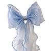 Bow Curtain Straps French Silky Tieback, Window Holders Ties Tieback Backs, Decorative Drape Holdbacks for Home Bedroom Fabric Tiebacks