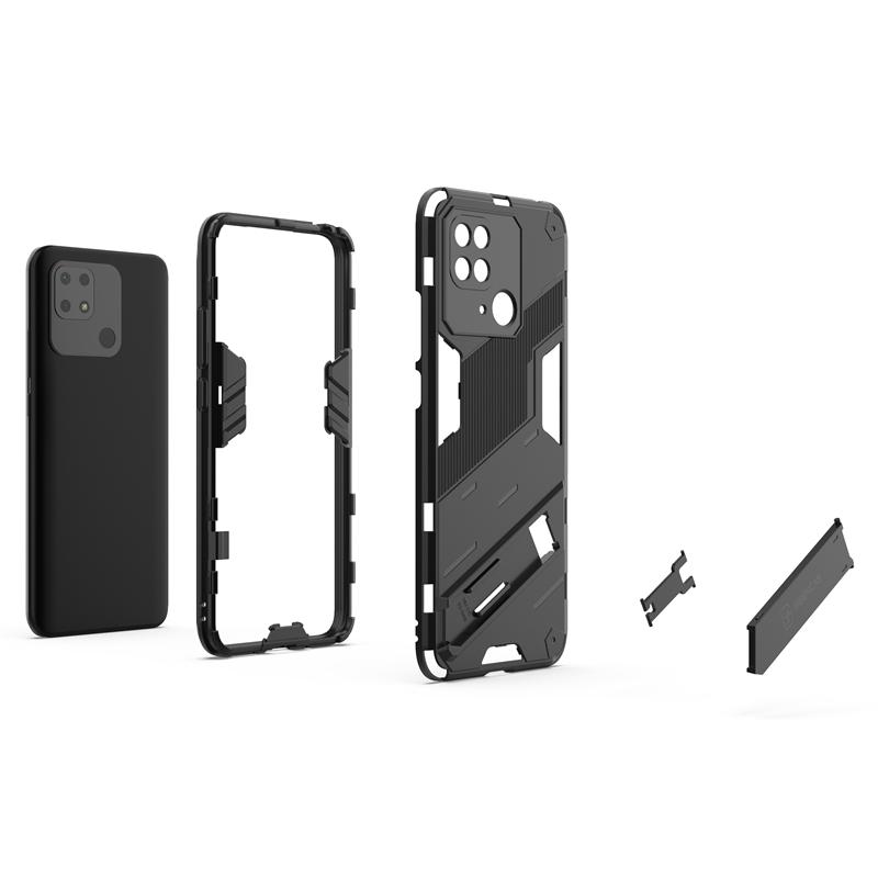 Phone Holder Case For Xiaomi Redmi 10C Case Bumper Hard Armor Full Back Cover For Redmi 10C Case For Redmi 10C 10A 10 9 9C 9A 9T