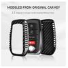 Key Cover for Toyota Tundra Carbon Fiber Key Shell Protector Case for Toyota Tundra Sequoia Venza Sienna RAV4 Accessories 2024