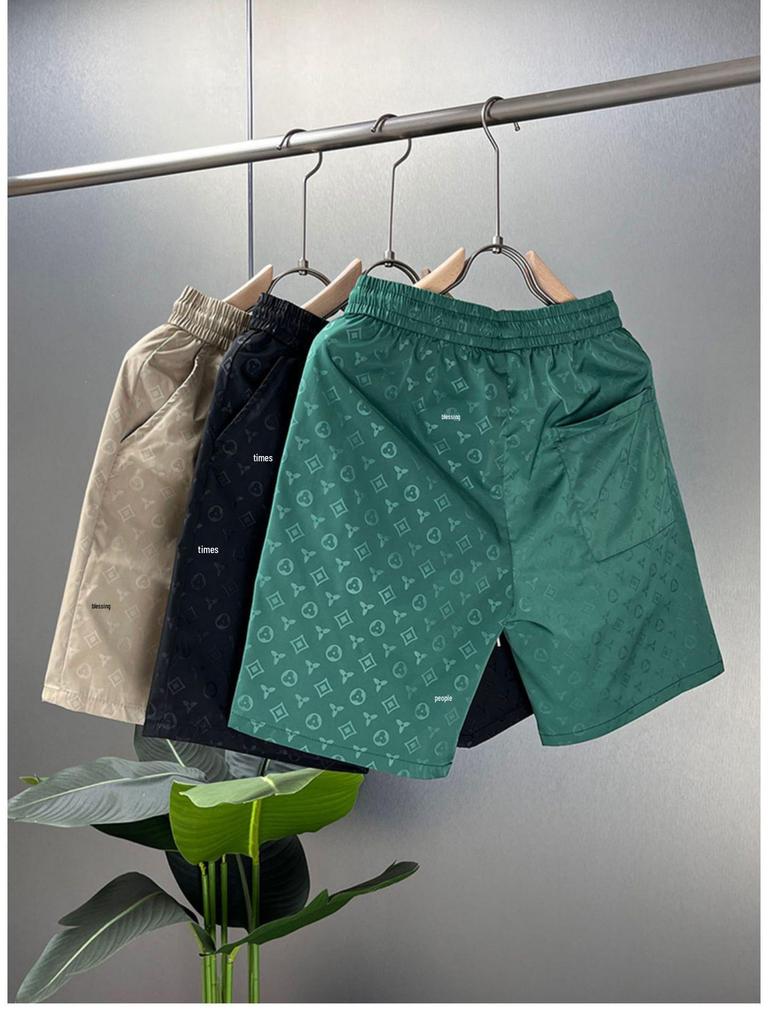 Herren Sommer Eis Seide Schnelltrocknend Bedruckte Badeshorts - Atmungsaktiv, Lässig, Trendig