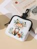 Fox Patterned Large Capacity Coin Wallets, Digital Printed Wallets, and Storage Bags Are Ideal Choices for Gift Giving