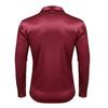 Men's Autumn Fashion Shiny Solid Color Casual Versatile Party Shirt