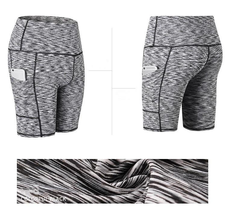 Women's Yoga Shorts High Waist Quick Dry Running Sweatpants with Pockets