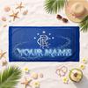 Rangers Fc (32) Custom Name Beach Towel Soft Towel Gift for Beach Pool Swimming Vacation