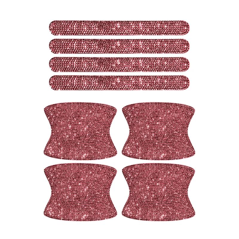 Diamond Door Handle Stickers Anti-scratch And Anti-collision Decorative Stickers Glittering And Dazzling Protecting Bodywork