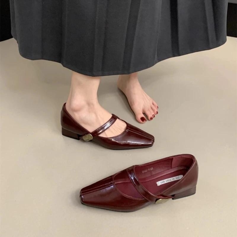 Fashion 2024 Sexy Shallow Mouth Pointed Toe Flat Ballet Dance Shoes Mary Jane Leopard Bow Shallow Mouth Single Shoes for Women